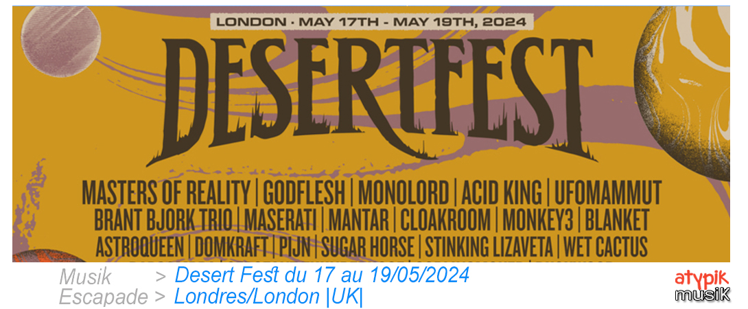 Desertfest London à Londres/London au Royaume-Uni.
