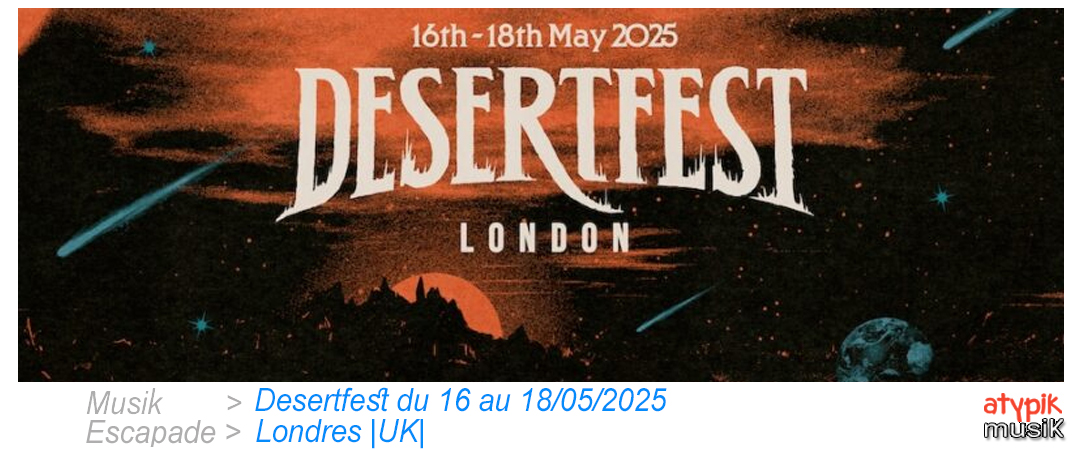 Desertfest London à Londres/London au Royaume-Uni.