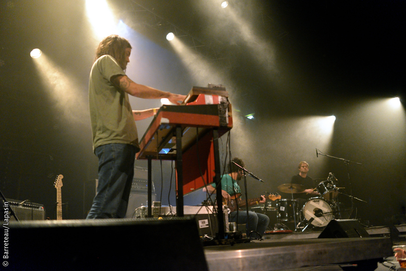 Beak> en concert le 28 avril 2017 au Pzzle Festival à Lille en France.