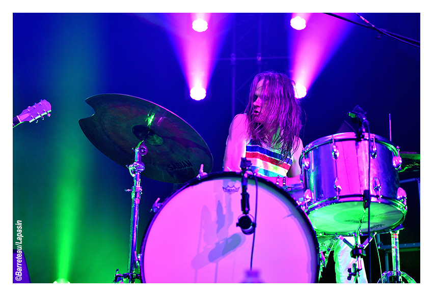 DEERHOOF le 1er août 2025 pendant l'Absolutely Free Festival à Genk en Belgique.