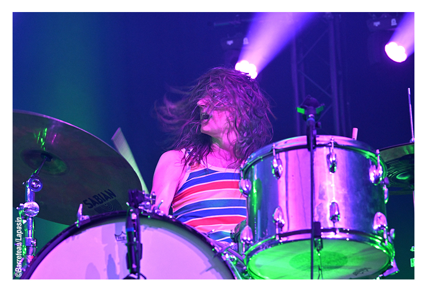 DEERHOOF le 1er août 2025 pendant l'Absolutely Free Festival à Genk en Belgique.
