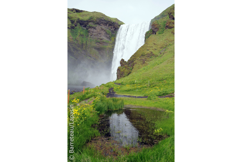 Les photos des chutes d'eau Skogafoss et Seljalandsfoss en Islande