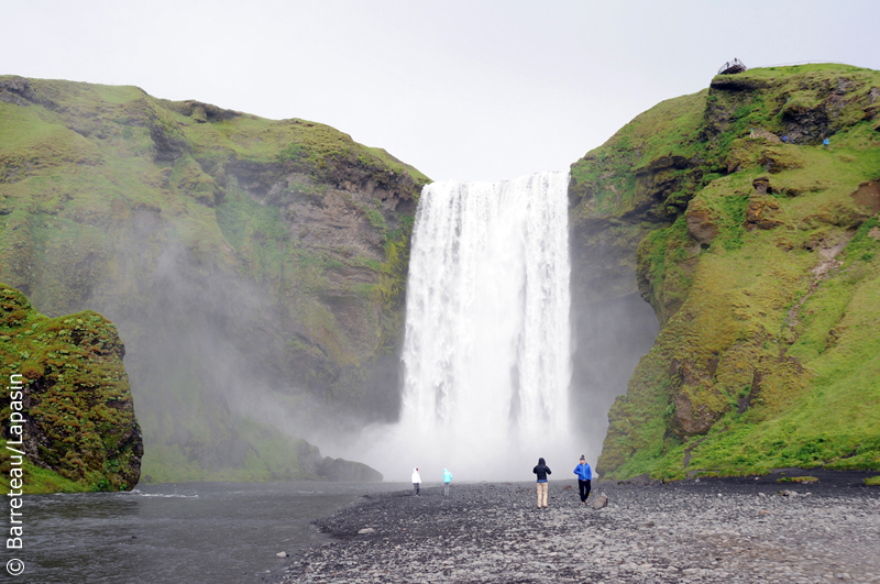 Les photos des chutes d'eau Skogafoss et Seljalandsfoss en Islande