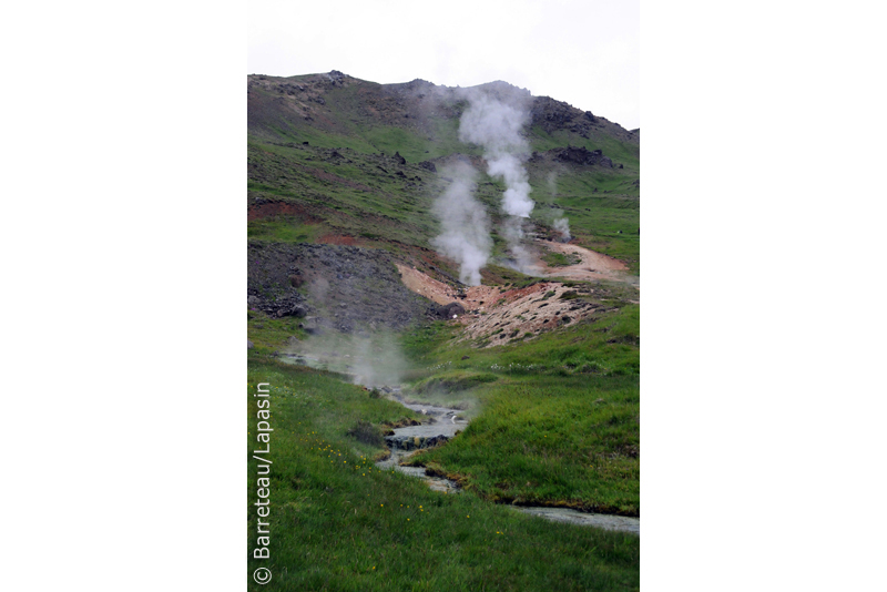 Les photos de Reykjadalur, la rivière d'eau chaude, en Islande.