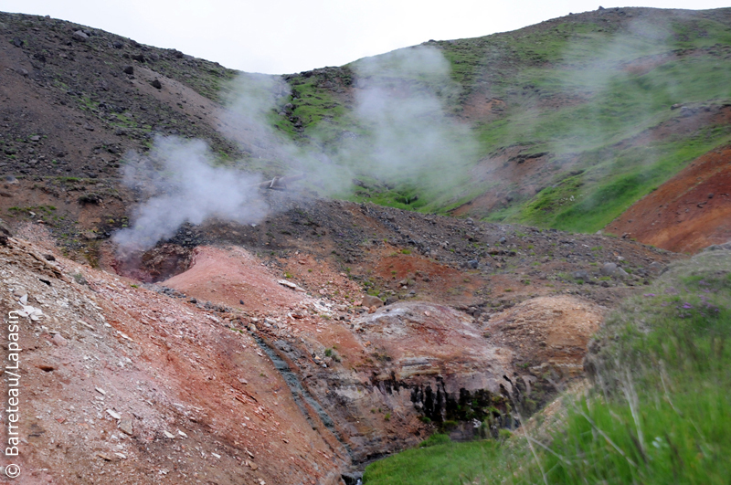 Les photos de Reykjadalur, la rivière d'eau chaude, en Islande.