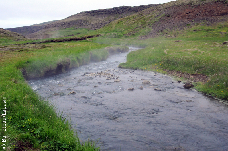 Les photos de Reykjadalur, la rivière d'eau chaude, en Islande.