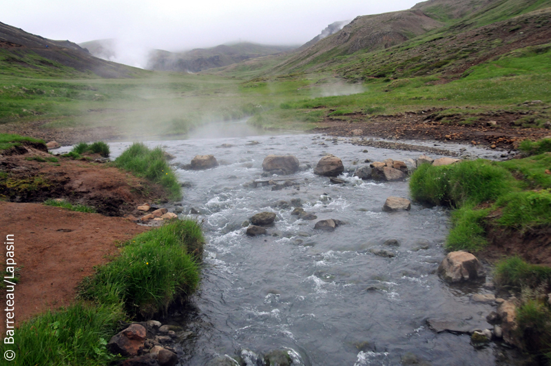 Les photos de Reykjadalur, la rivière d'eau chaude, en Islande.