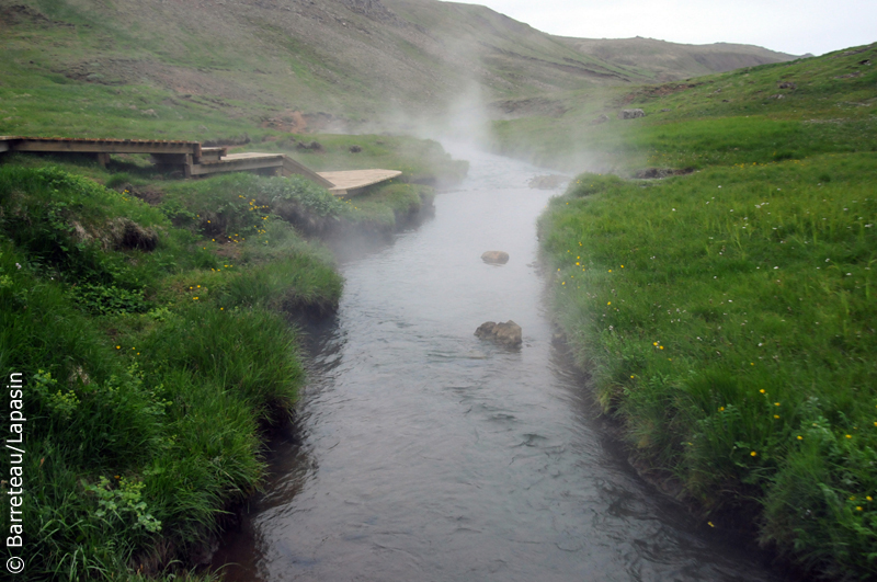 Les photos de Reykjadalur, la rivière d'eau chaude, en Islande.