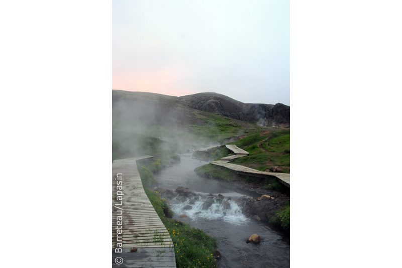 Les photos de Reykjadalur, la rivière d'eau chaude, en Islande.