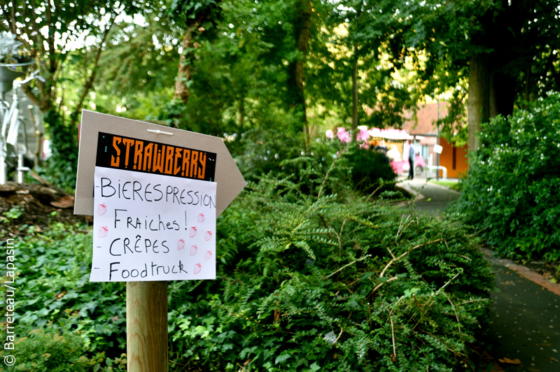 L'atmosphère au Strawberry Fest le 9 septembre 2017 à Villeneuve d'Ascq près de Lille en France.