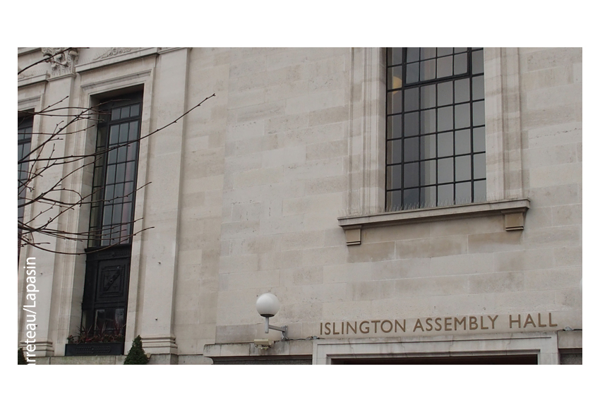 L'Islington Assembly Hall, salle de concert à Londres/London au Royaume-Uni.