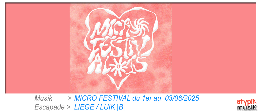 Micro Festival à Liège/Luik en Belgique.