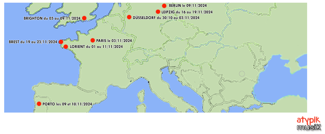 Les évènements de musique alternative indépendante du mois de novembre 2024 en Europe.