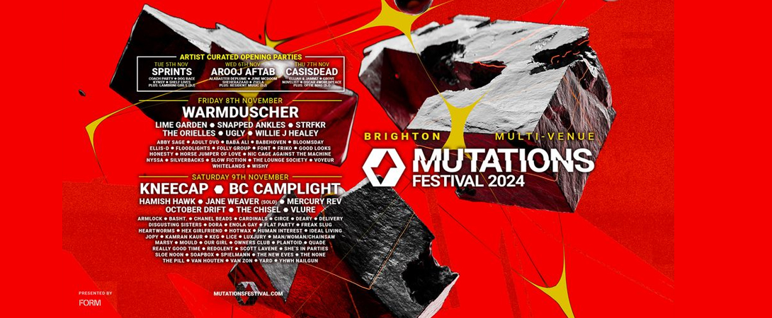 Mutations Festival à Brighton |UK| en novembre.